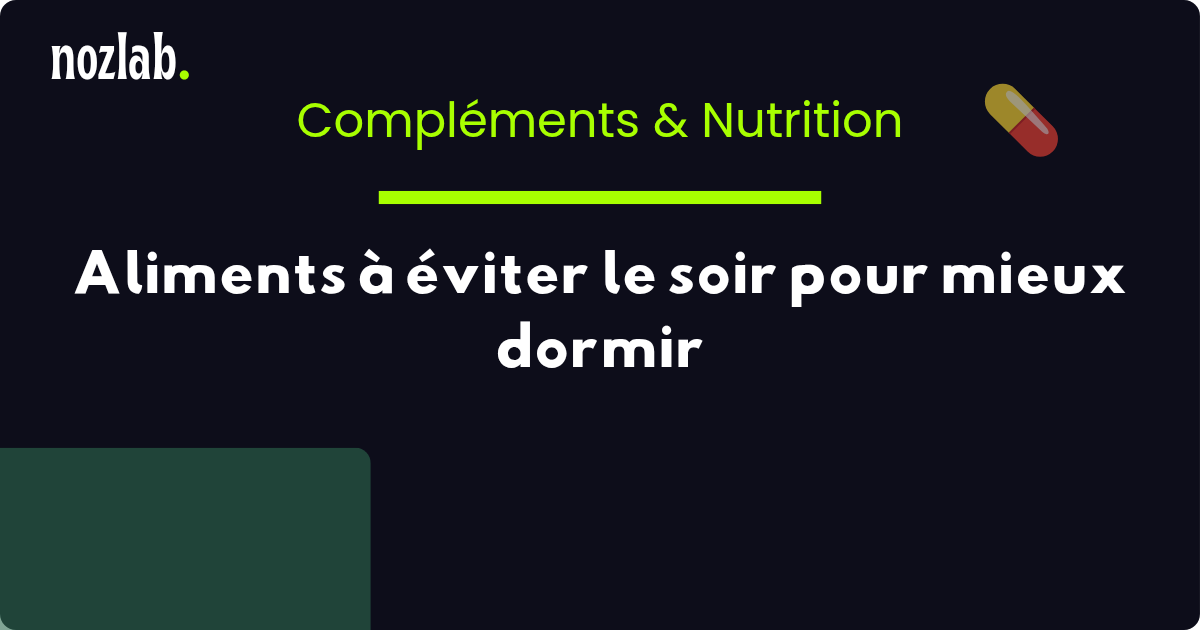 Aliments à éviter le soir pour mieux dormir